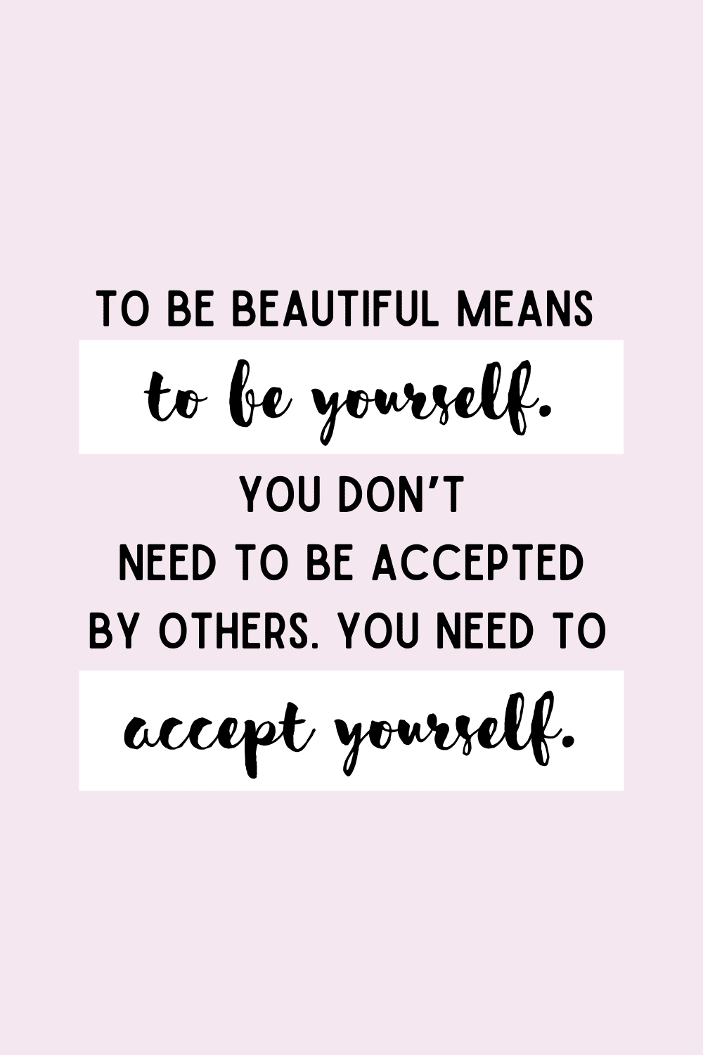accept yourself quote