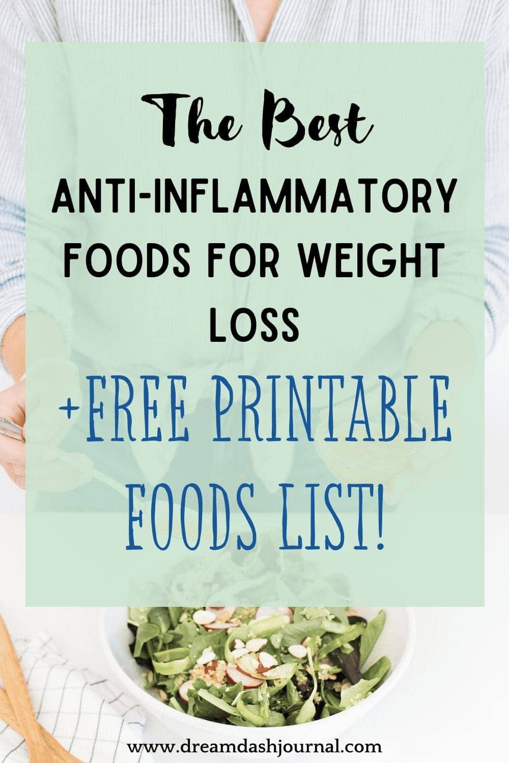 AntiInflammatory Foods List for Weight Loss Plus Free PDF Printable