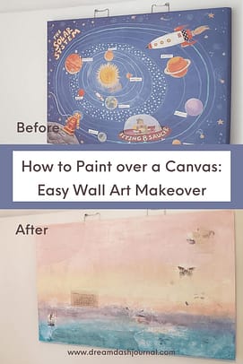 paint over canvas painting