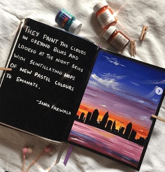 creative art journal pages