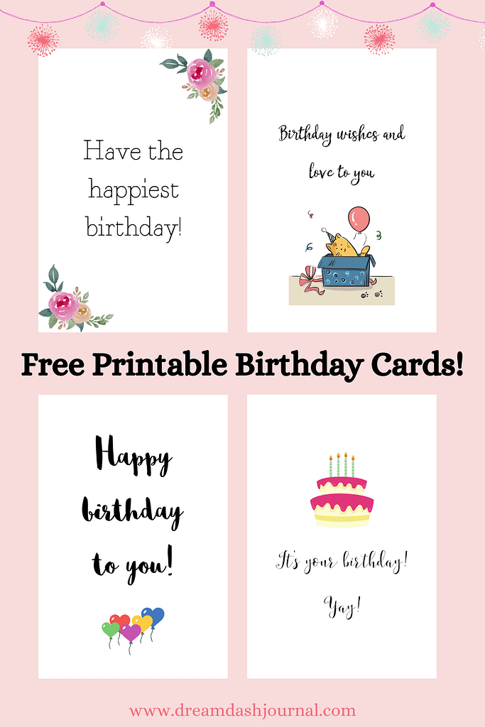 free printable birthday cards
