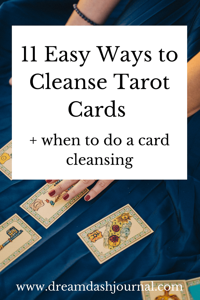 ways to cleanse tarot cards