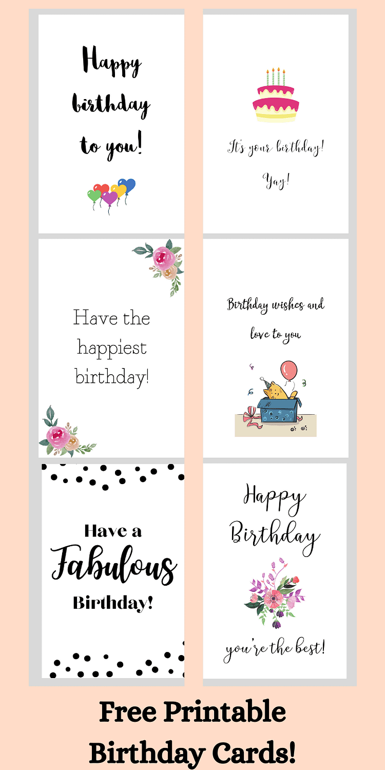free printable birthday cards for her